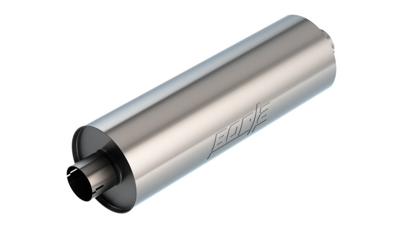 Borla Specialty Muffler 3in Center In/Out 7.75in Dia. 24in Body 29in OAL Touring Notched - 401662