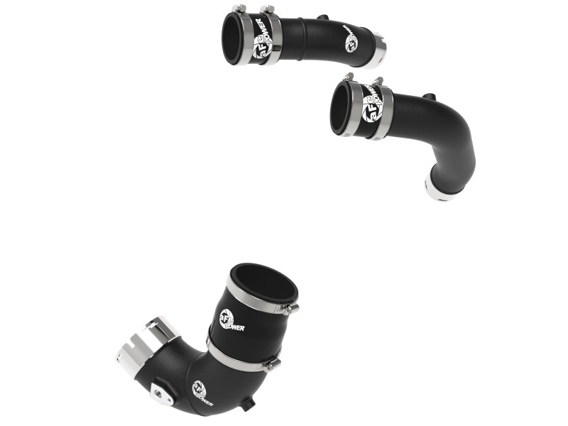 aFe BladeRunner 2-1/4in & 3in Aluminum Hot and Cold Charge Pipe Kit Black RAM 1500 RHO 25-27 L6-3.0L - 46-20794-B