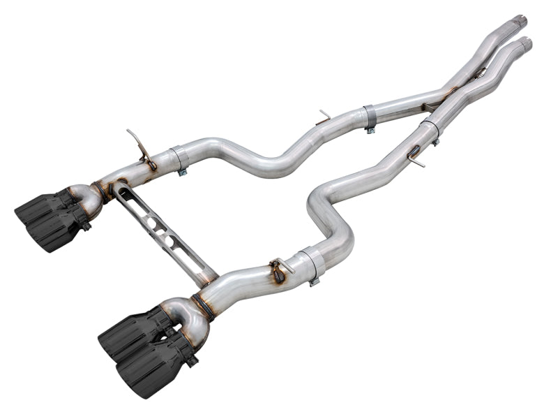 AWE Tuning BMW F8X M3/M4 Track Edition Cat-Back Exhaust - Diamond Black Tips - 3020-43087