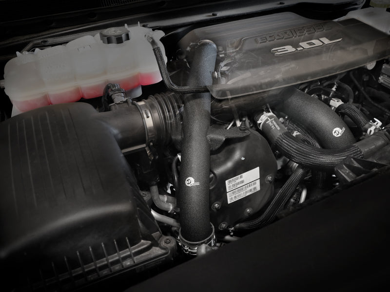 aFe RAM 1500 20-22 V6-3.0L (td) BladeRunner 2-1/2in & 3in Aluminum Hot Charge Pipe Black - 46-20598-B