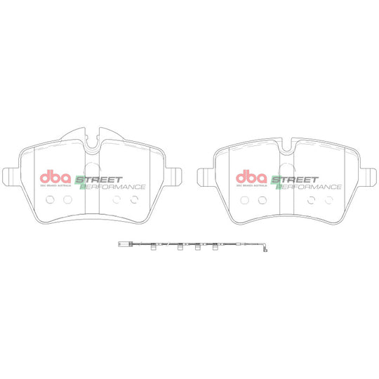 DBA 06-16 Mini Cooper (w/JCW Brakes/12mm Lugs/294mm Rotor) Front SP Performance Brake Pads - DB2052SP