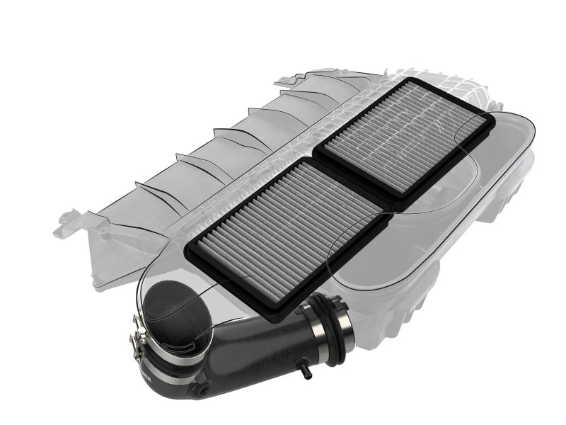 aFe Super Stock Carbon Fiber Pro Dry S Induction System 2021 RAM 1500 TRX V8-6.2L SC - 55-10014DC