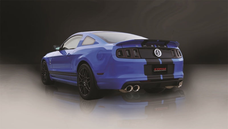Corsa 2013-2014 Ford Mustang Shelby GT500 5.8L V8 Polished Sport Axle-Back Exhaust - 14321
