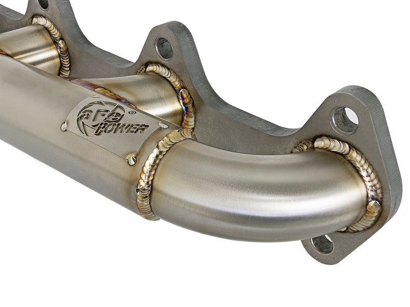 aFe Twisted Steel Header Turbo Manifold (T3) 98.5-02 Dodge Diesel Trucks L6 5.9L (td) - 48-32020