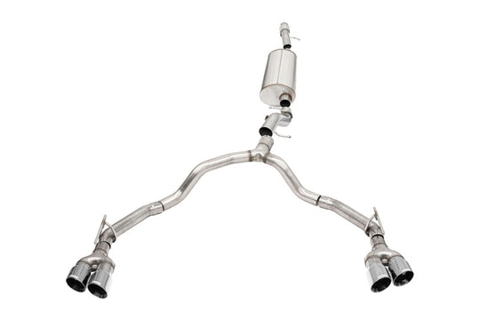 Corsa 21-25 Chevrolet Tahoe/GMC Yukon 4DR 6.2L 4WD Dual Rear 3/2.75in Sport Cat-Back DW 4inPol Tips - 21129