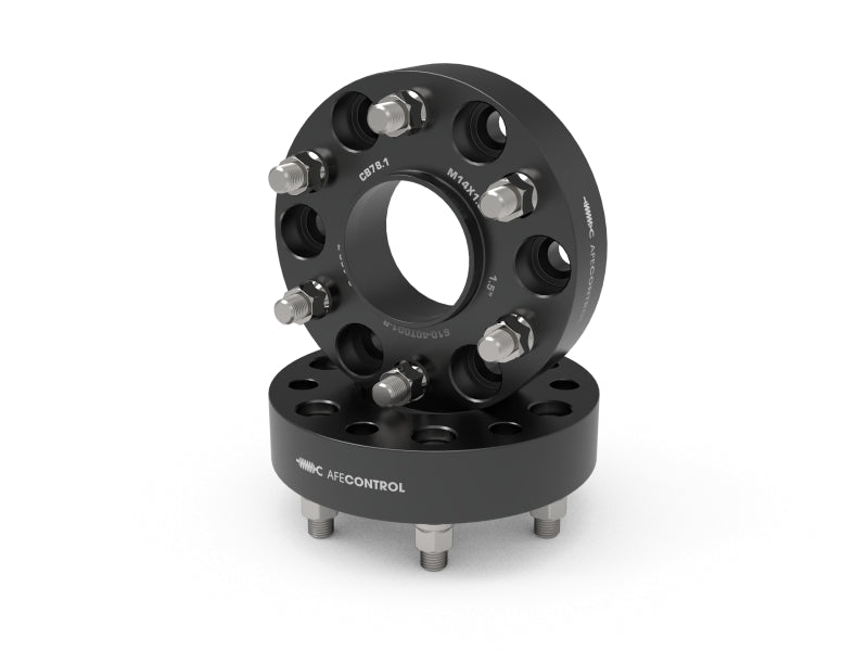 aFe CONTROL Wheel Spacers Chevrolet 1500 19-25 6x5.5mm CB 78.1mm 1-1/2 IN Thickness - 610-40T001-B