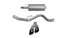 Load image into Gallery viewer, Corsa 2015-2020 Ford F-150 5.0L V8 (Super Crew Cab) Black Sport Single Side Dual 4in Tips CB Exhaust - 14837BLK