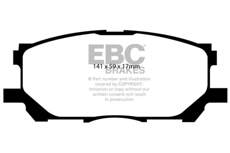 EBC 04-07 Lexus RX330 3.3 Yellowstuff Front Brake Pads - DP41681R