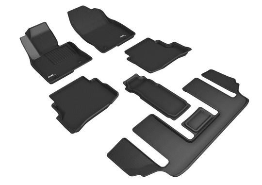 3D MAXpider 20-23 Mazda Cx-9 6-Seat W/O R2 Console Kagu Black R1 R2 R3 - L1MZ07601509