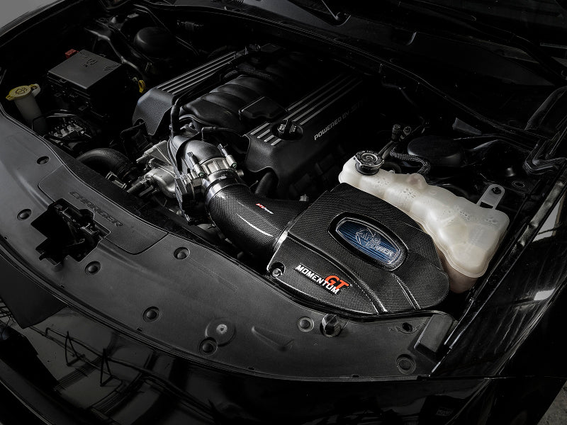 aFe Momentum Black Series Carbon Fiber Pro 5R Air Intake System 11-19 Dodge Charger SRT8 6.4L - 58-10003R