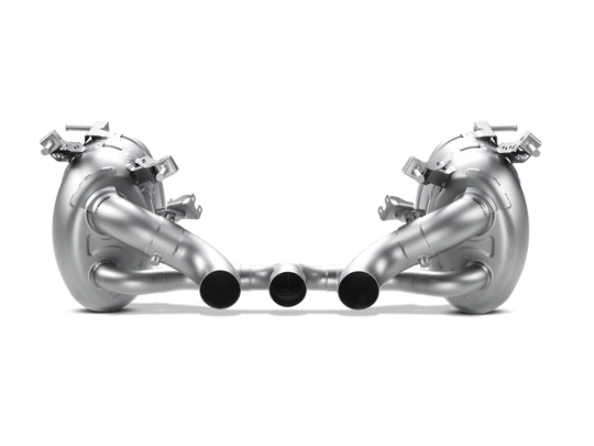 Akrapovic 10-15 Ferrari 458 Italia/458 Spyder Slip-On Line (Titanium) w/ Carbon Tips - MTP-FE458H