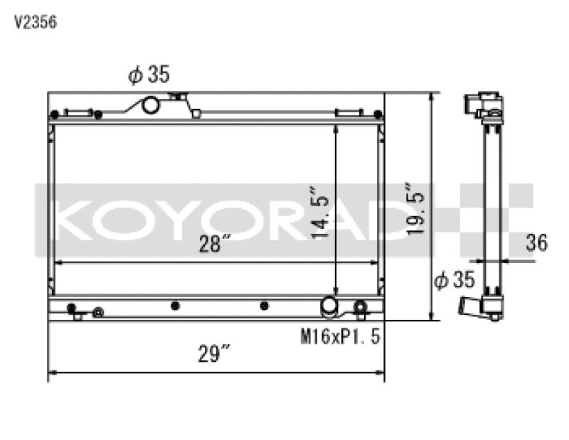 Koyo 01-05 Lexus IS300 (MT) Radiator - V2356
