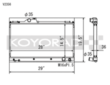 Load image into Gallery viewer, Koyo 01-05 Lexus IS300 (MT) Radiator - V2356