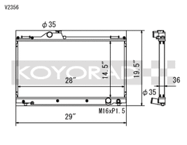Koyo 01-05 Lexus IS300 (MT) Radiator - V2356