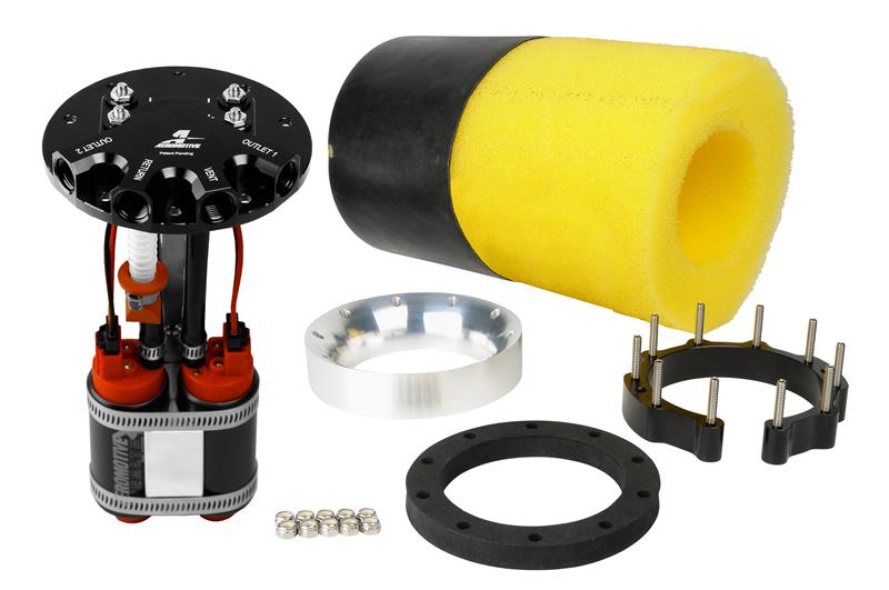Aeromotive Fuel Pump - Universal - Phantom Dual 340 - 6-10in Depth - 18309