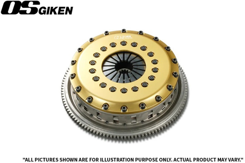 OS Giken Toyota Supra JZA80 2JZ-GTE w/ 24t Nissan Spline (Z34 Style) Hub TR Series Twin Plate Clutch - TY031-BF63
