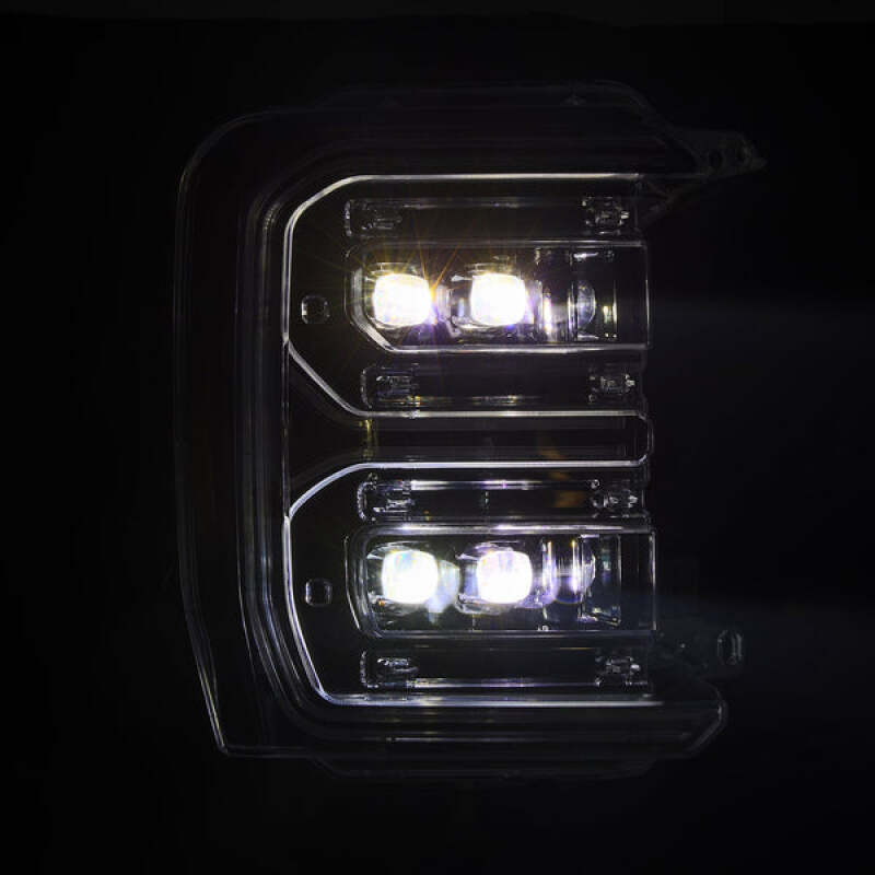 AlphaRex 23-26 Ford F-250 SD NOVA LED Proj Headlights Alpha Blk w/Activ Light/Seq Signal/Switchback - 880894