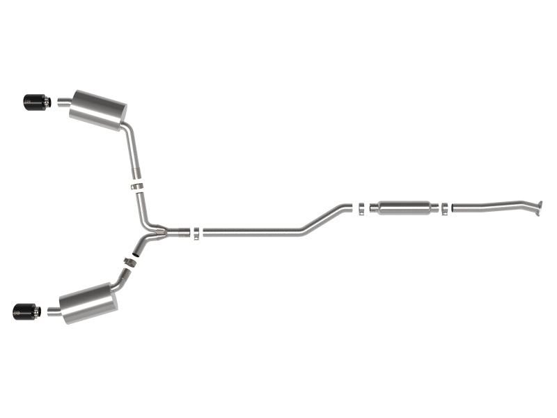 aFe 09-14 Acura TSX L4 2.4L Takeda 2-1/2in To 2-1/4in 304 SS Cat-Back Exhaust System w/ Black Tip - 49-36629-B