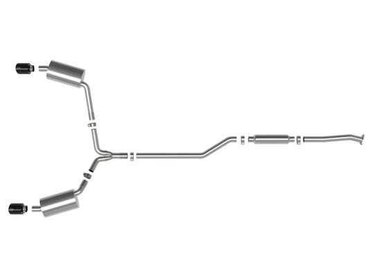 aFe 09-14 Acura TSX L4 2.4L Takeda 2-1/2in To 2-1/4in 304 SS Cat-Back Exhaust System w/ Black Tip - 49-36629-B
