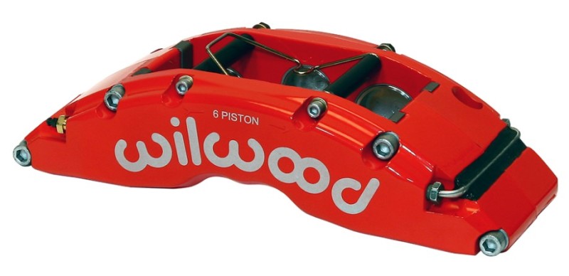 Wilwood Caliper-TC6R-Red 1.75/1.38/1.38in Pistons 1.38in Disc - 120-14317-FSR