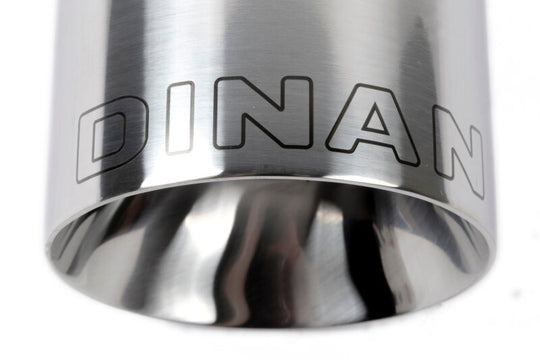 Dinan Double-Walled 4in Clamp-On Exhaust Tip - Polished - 4in Outlet / 2.5in Inlet - D663-0555-BOX