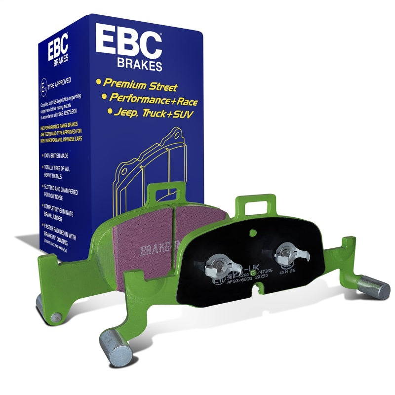 EBC 2018+ Audi A4 Allroad Quattro 2.0L Turbo Greenstuff Front Brake Pads - DP22290