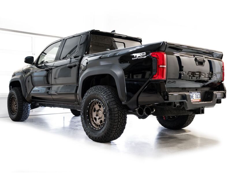 AWE Tuning Exhaust for 4th Gen Toyota Tacoma Dual Diamond Black Tips - 3015-33254