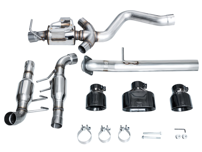 AWE Tuning 2023+ Toyota GR Corolla Track Edition Exhaust - Diamond Black Tips - 3020-53472