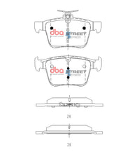 Load image into Gallery viewer, DBA 15-21 VW Golf MK7 Street Series Rear Brake Pads - DB2415SS