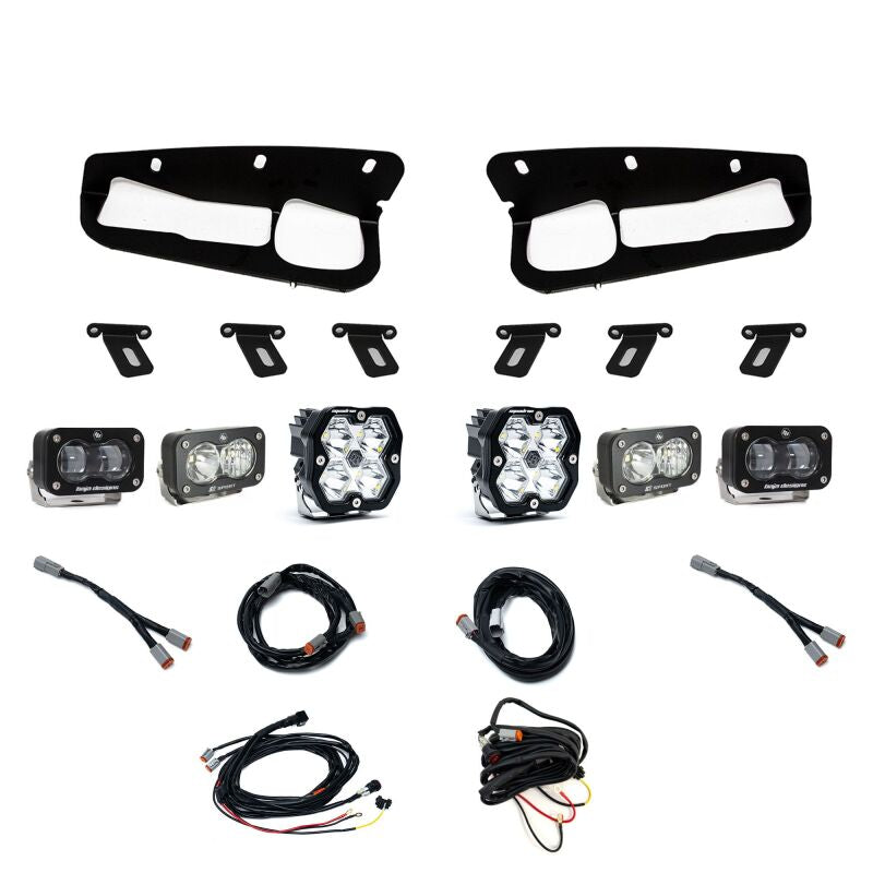 Baja Designs 21-25 Ford Bronco Squadron 2.0 Sport (Spot) / S2 SAE / S2 Sport D/C Steel Bumper -Clear - 440081