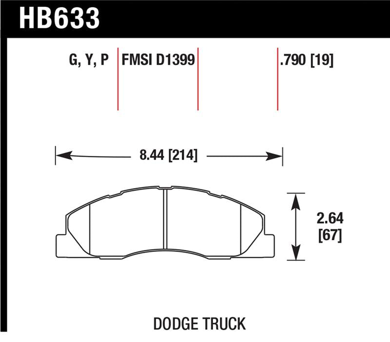 Hawk Super Duty Street Brake Pads - HB633P.790