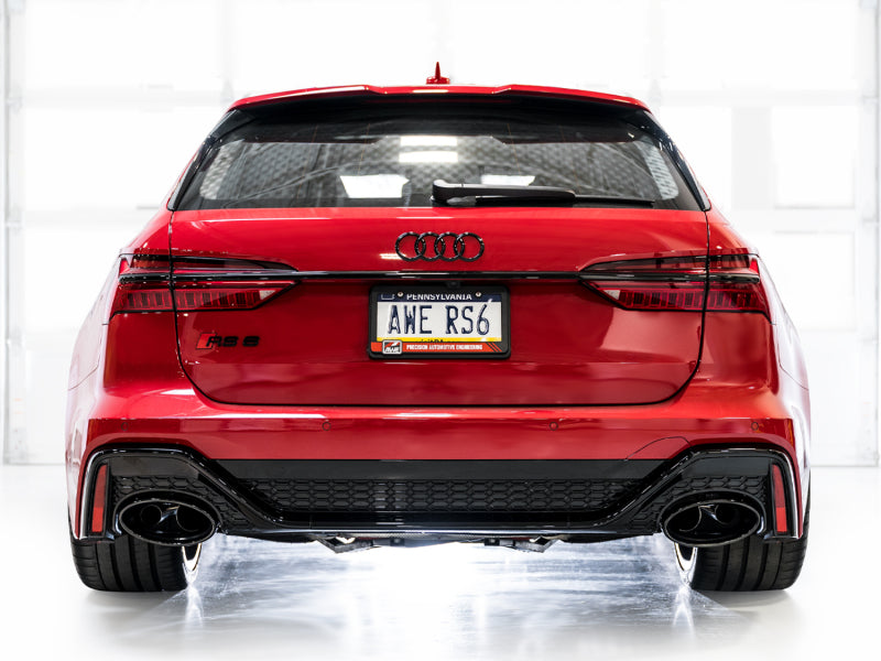 AWE Tuning 21-23 Audi C8 RS6/RS7 SwitchPath Cat-Back Exhaust - Diamond Black Tips - 3025-33776