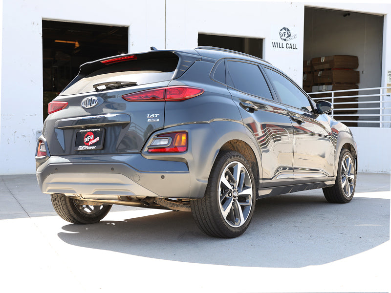 aFe Takeda 2-1/2in 304 SS Axle-Back Exhaust 18-21 Hyundai Kona L4 1.6L (t) - 49-37017