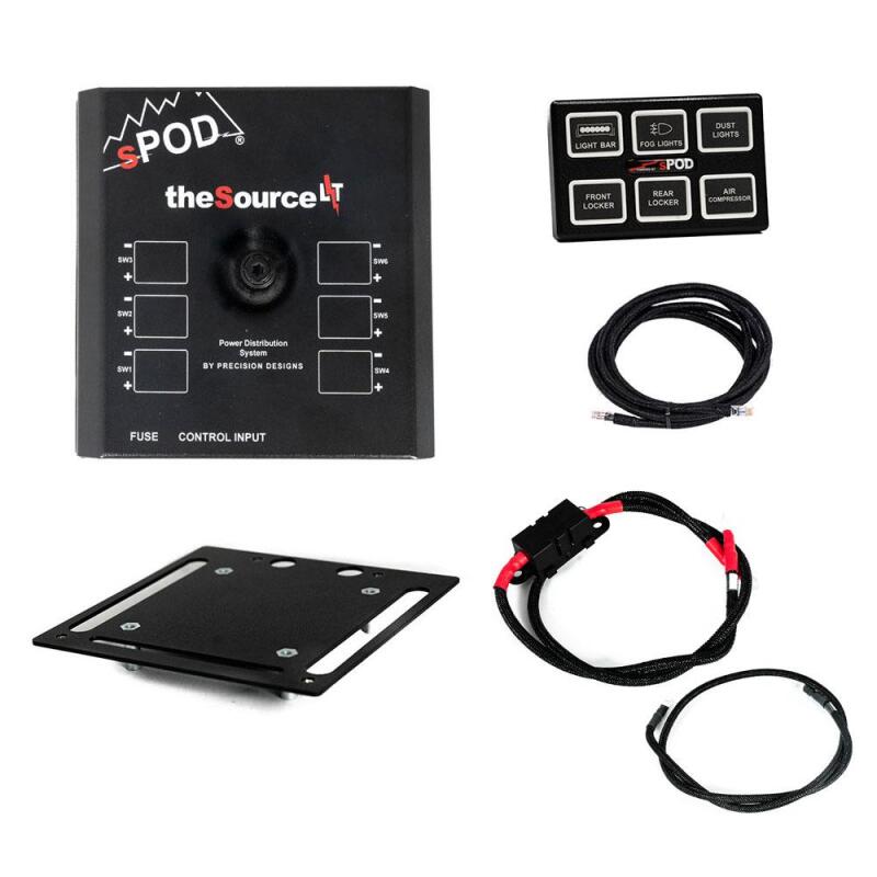 sPOD SourceLT w/Mini6 for Universal 36in Battery Cables - SLM6UNI36