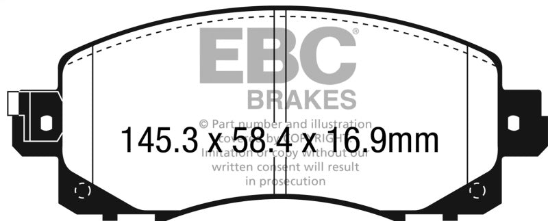 EBC 2022+ Subaru WRX 2.4T Bluestuff Front Brake Pads - DP52330NDX
