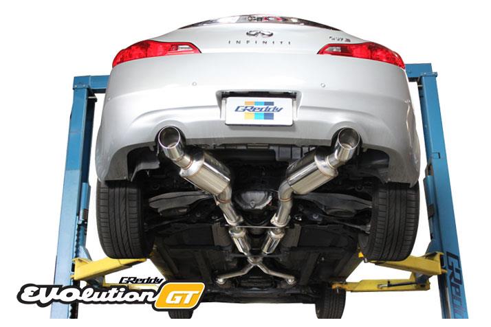 GReddy 07-14 Infiniti G37 Evolution (RWD ONLY) GT 304SS Cat-Back Exhaust - 10128304