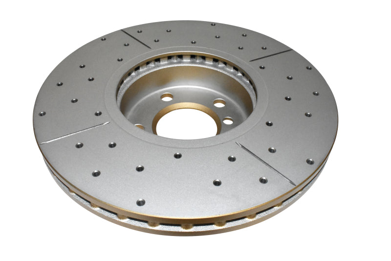 DBA 07-10 BMW X5 xDrive30i Front Drilled & Slotted Street Series Rotor - DBA2874X