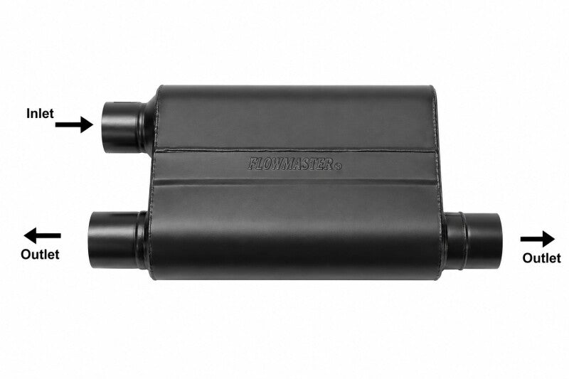 Flowmaster 2.5IN(O)/Dual OUT 80 Series SS Muffler - 842583