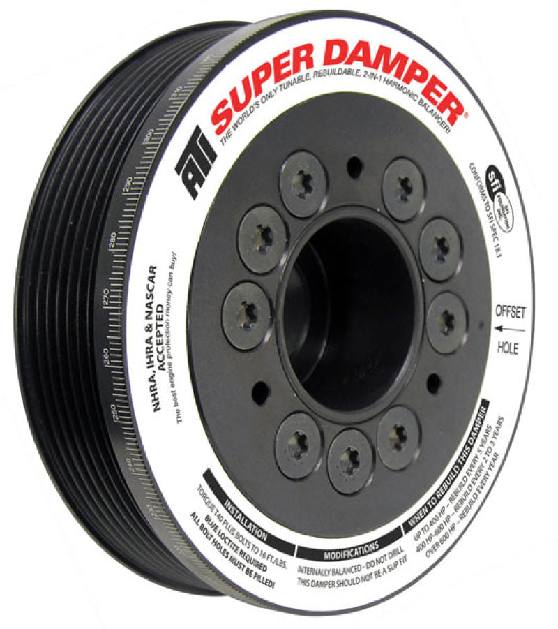 ATI Damper - 5.67in - Alum - 7 Grv - Toyota Scion 2Az-Fe - 2.4-2.6L - 800HP or Less - 1Pc - ATI918523