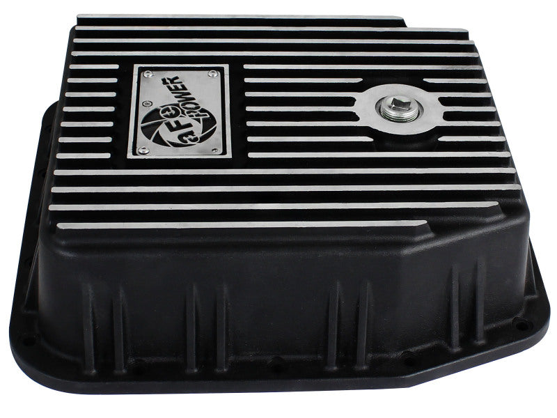 aFe Transmission Pan (Black); Ford Trucks 94-08 AODE - 46-70222