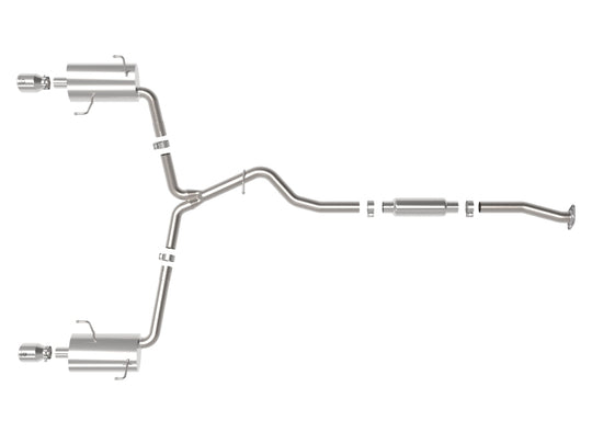 aFe Subaru Forester XT 14-18 H4-2.5L Takeda 2-1/2in to 2-1/4in 304 SS Cat-Back- Polished Tip - 49-36804-P