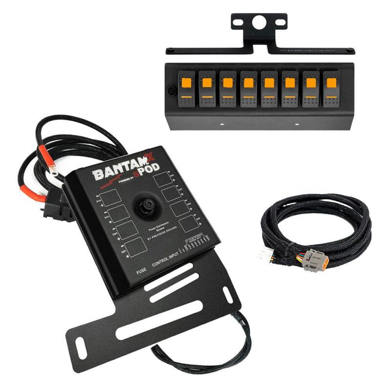 sPOD 07-08 Jeep Wrangler JK BantamX w/Amber LED Switch Panel - 870050
