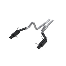 Load image into Gallery viewer, MBRP 11-14 Ford Mustang GT 5.0L 3in Cat Back Dual Split Rear Street Version 4in Tips - Black - S7258BLK