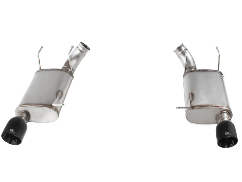 aFe MACHForce XP Exhaust 11-14 Ford Mustang GT V8-5.0L 3in. Stainless Steel Axle-Back w/Black Tips - 49-43052-B