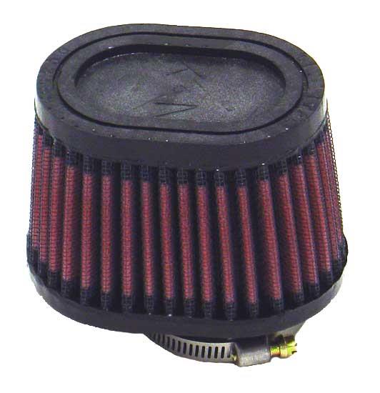 K&N Univ Clamp-On Air Filter - 1-3/4in FLG O/S 4in X 3in B 3in X 2in T 2-3/4inH OVAL - RU-2450