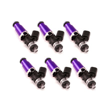 Load image into Gallery viewer, Injector Dynamics 1340cc Injectors - 60mm Length - 14mm Purple Top - Denso Lower Cushion (Set of 6) - 1300.60.14.D.6