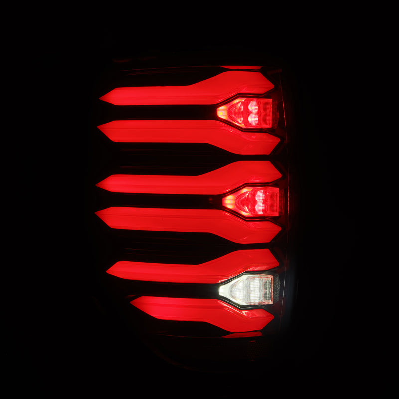 AlphaRex 09-14 Ford F150 LUXX LED Taillights - Black/Red Housing - 653090