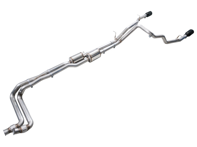 AWE Tuning 2025+ RAM 1500 3.0TT Rebel 0FG Cat-Back Exhaust w/ Diamond Black Tips - 3015-33531