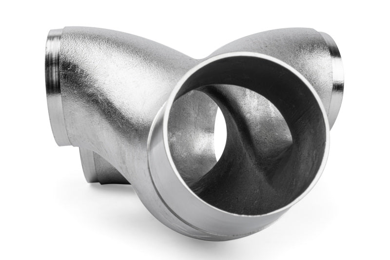 APR Cast T304 Stainless Steel Double Y-Splitter - 76mm to Quad 63.5mm (3in to Quad 2.5in) - EXH0146