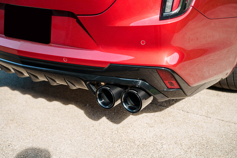 Corsa 22-25 Cadillac CT4 V Blackwing 3in Active Valve Cat-Back - 4.5in Carbon Fiber Black Tip - 21317CFBLK